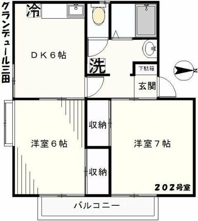 グランデュール三田の物件間取画像